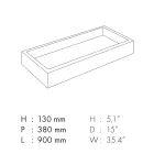 Waschbecken aus Feinsteinzeug mit Marmoroptik Made in Italy - Ludmilla Viadurini