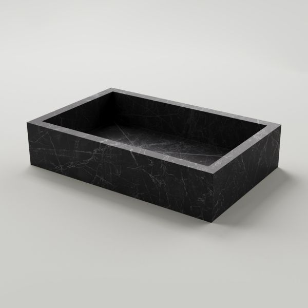 Waschbecken aus feinsteinzeug mit marmoroptik made in italy - ludmilla