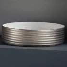 Waschbecken aus handgedrehtem Feinsteinzeug, hergestellt in Italien – Darts Viadurini