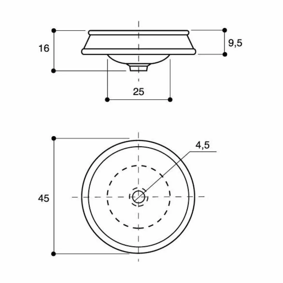 Halbeinbauwaschbecken aus Schamott und Gold made in Italy, Manilo Viadurini