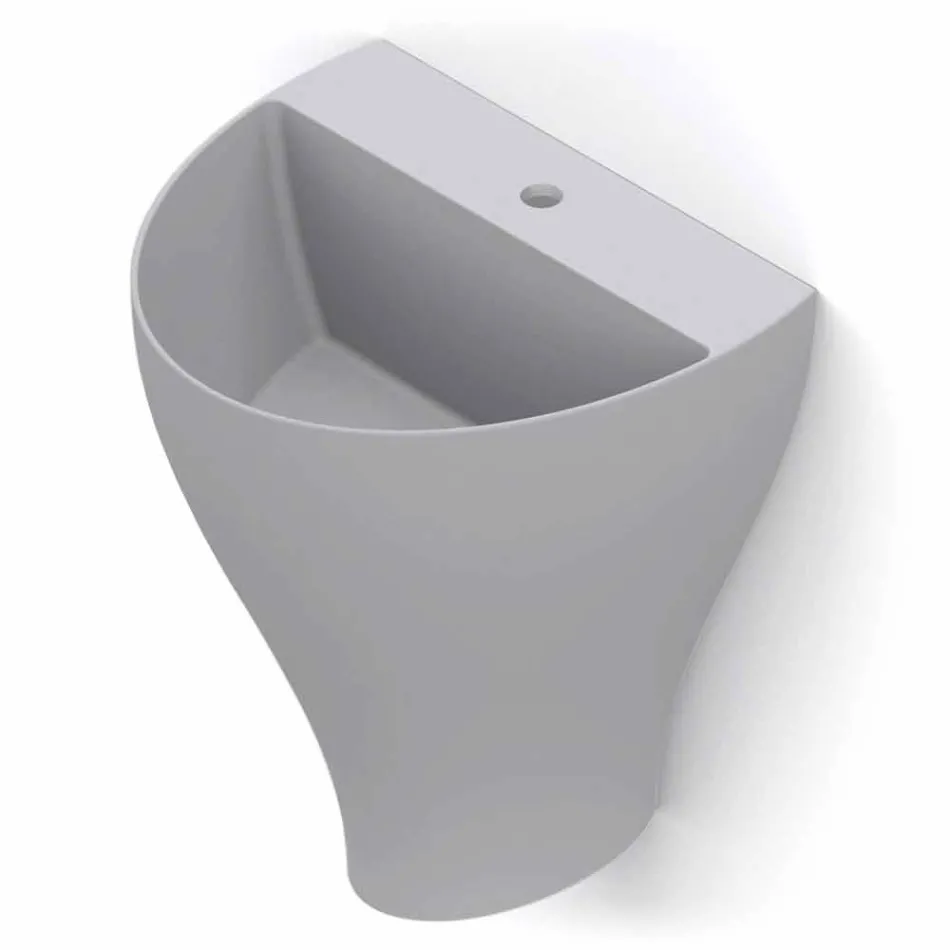 Moderne Keramik-Wandwaschbecken made in Italy, Fiorello Viadurini