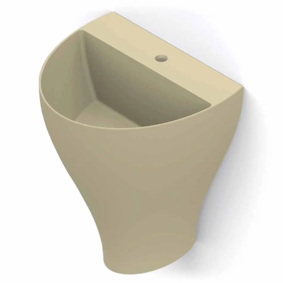 Moderne Keramik-Wandwaschbecken made in Italy, Fiorello Viadurini