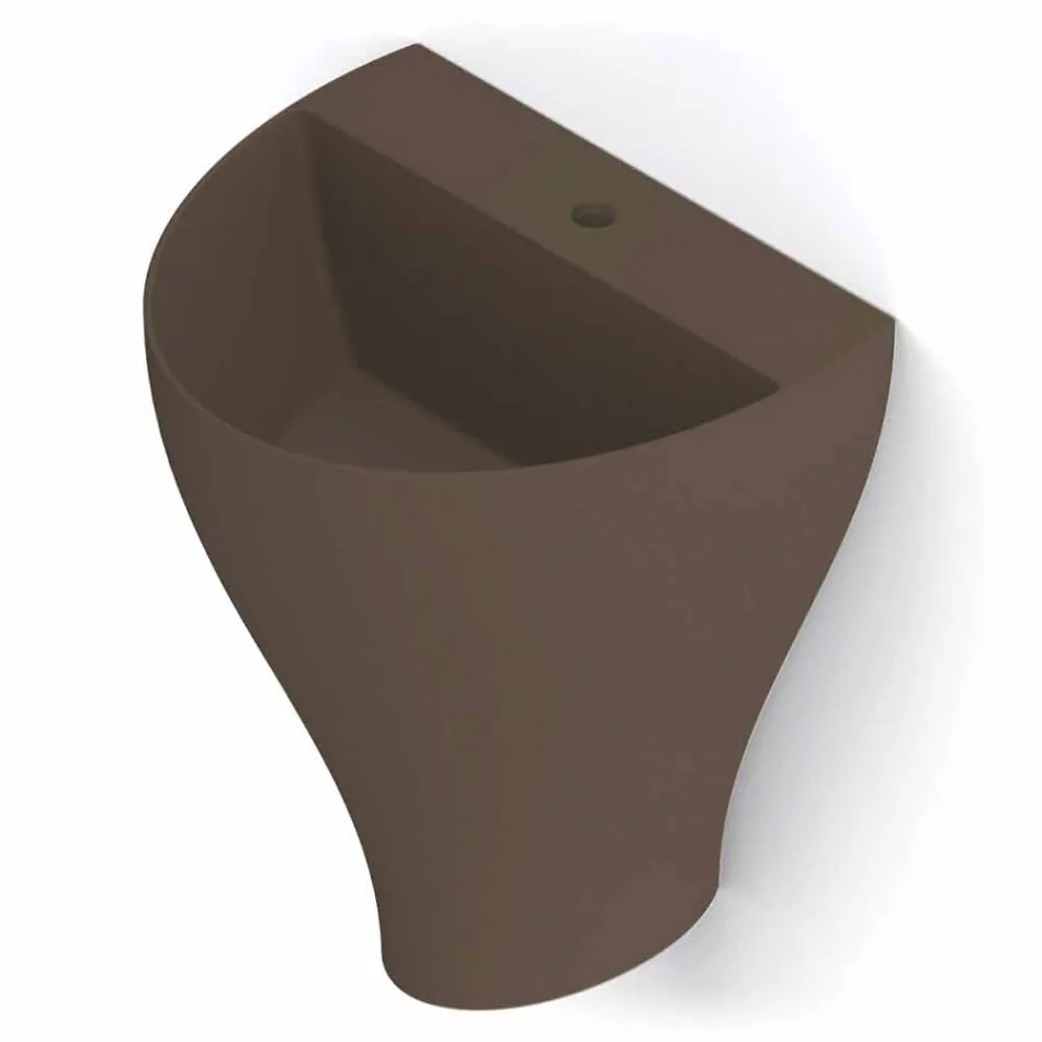 Moderne Keramik-Wandwaschbecken made in Italy, Fiorello Viadurini