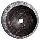 Waschtischplatte mit rundem Design aus Marmor, handgefertigt, Bubbio Viadurini