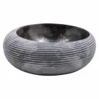 Waschtischplatte mit rundem Design aus Marmor, handgefertigt, Bubbio Viadurini