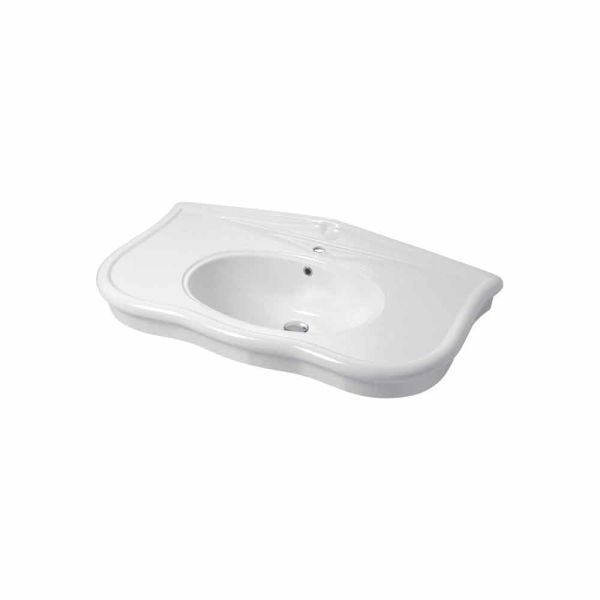 Design keramikspüle mit oder ohne beinen l 110cm avise