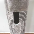 Konisches Säulenwaschbecken aus Naturstein Iga, Einzelstück Viadurini