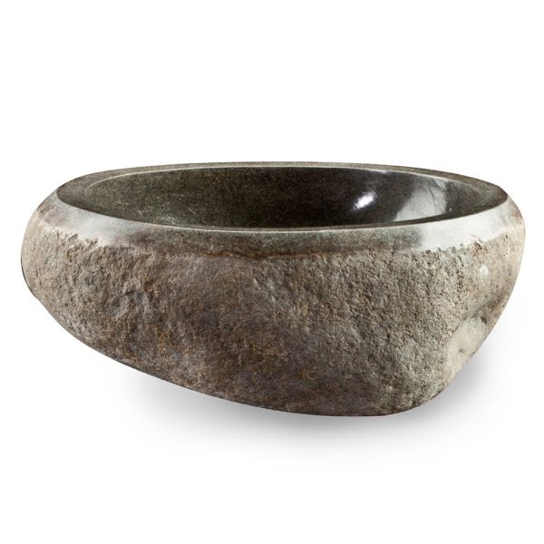 Artisan countertop washbasin im modernen fluss-naturstein - aurea