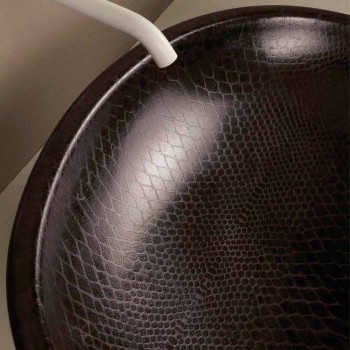 Countertop Design Keramik schwarz Python Waschbecken in Italien gemacht Glossy