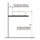 Gold Raku Design Aufsatzwaschtisch made in Italy, Ramon Viadurini