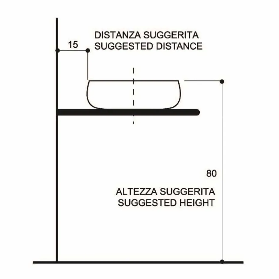 Gold Raku Design Aufsatzwaschtisch made in Italy, Ramon Viadurini