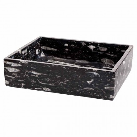 Design-Aufsatzwaschtisch aus Ozzy-Marmor, Unikat Viadurini