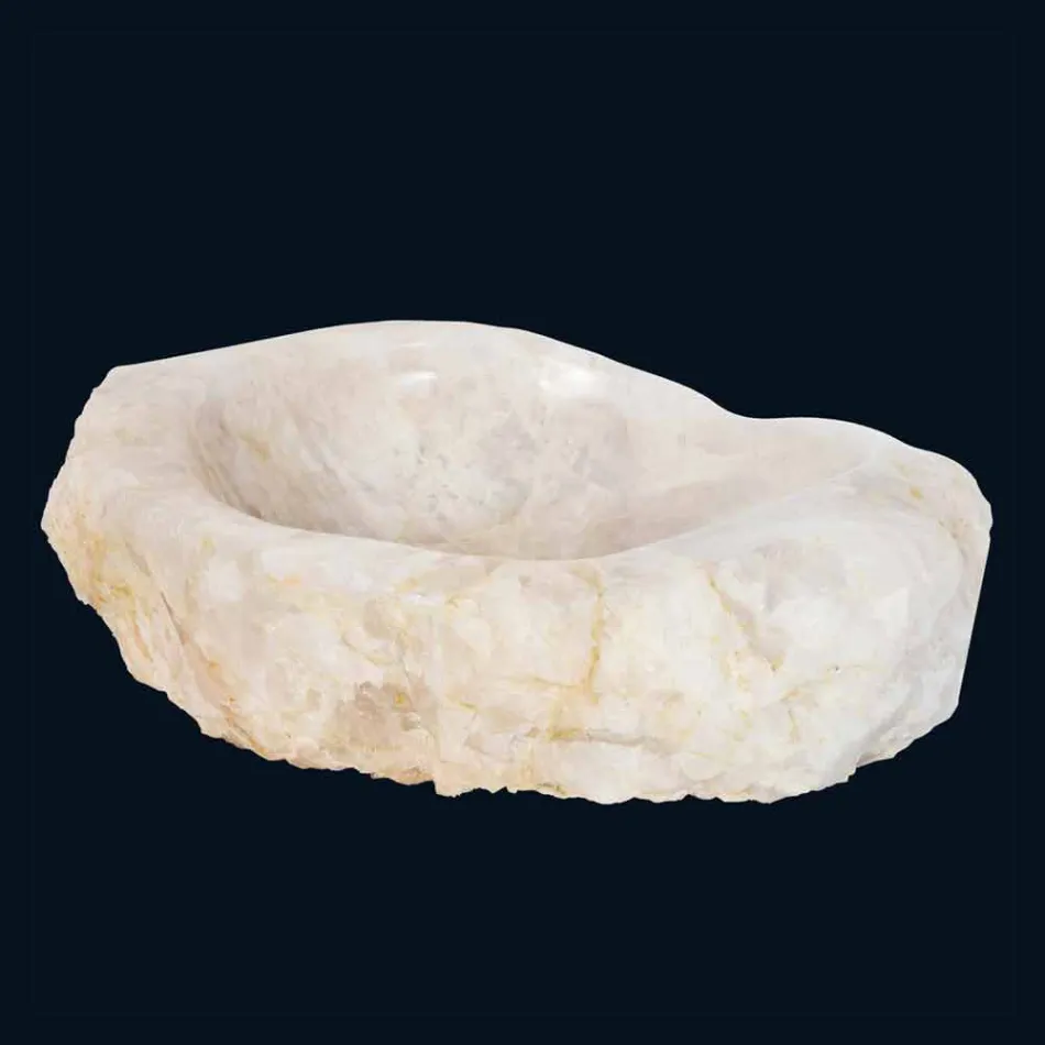 Design Waschbecken aus handgefertigtem Iva Quarzkristall Viadurini