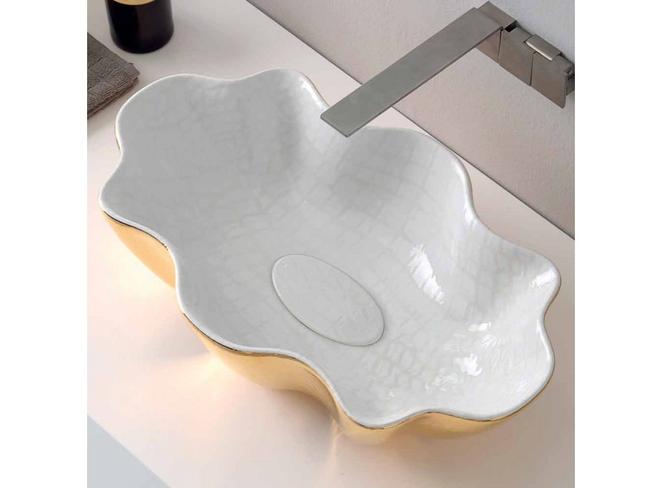 Modernes Design Keramik Waschtisch aus Italien Cubo Viadurini