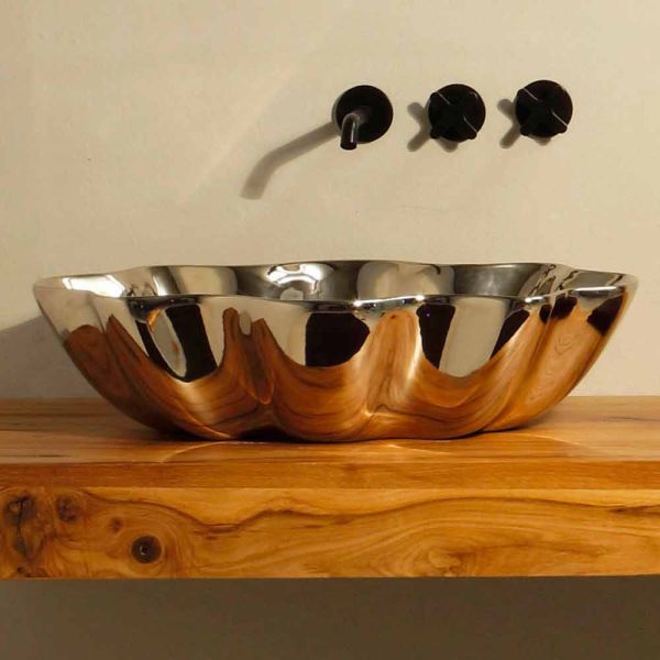 Aufsatzwaschbecken in modernem design, aus keramik made in italy cubo