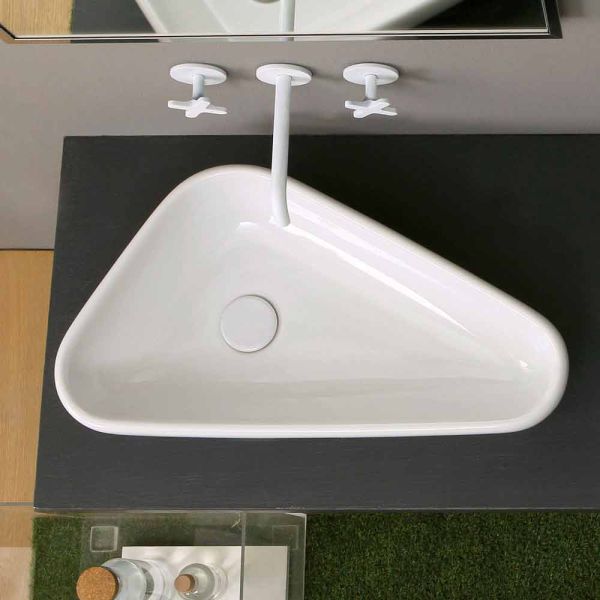 Aufsatzwaschbecken aus keramik in modernem design made in italy sofia