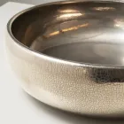 Handgedrehtes Raku-Ton-Waschbecken für die Arbeitsplatte aus Metall - Prisma Viadurini