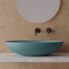 Aufsatzwaschbecken aus glänzender oder mattierter Keramik, hergestellt in Italien – Ferry Viadurini