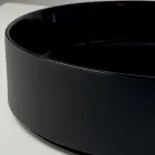 Halo Aufsatzwaschbecken aus handgedrehtem Feinsteinzeug, hergestellt in Italien Viadurini