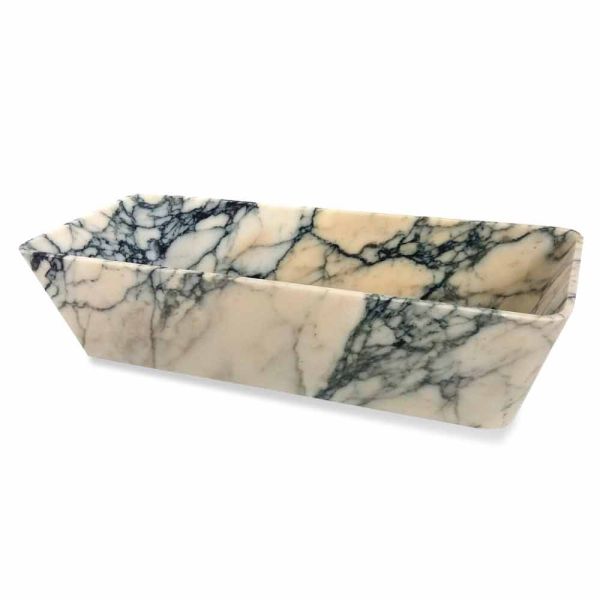Arbeitsplatte waschbecken im paonazzo marmor quadrat design made in italy - karpa