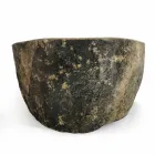 Aufsatzwaschbecken aus natürlichem Flussstein Agra Viadurini