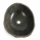 Aufsatzwaschbecken aus natürlichem Flussstein Agra Viadurini