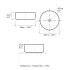 Balance Hand-Stripped Natural Red Earth Aufsatzwaschbecken Viadurini