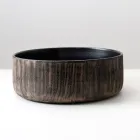 Balance Hand-Stripped Natural Red Earth Aufsatzwaschbecken Viadurini