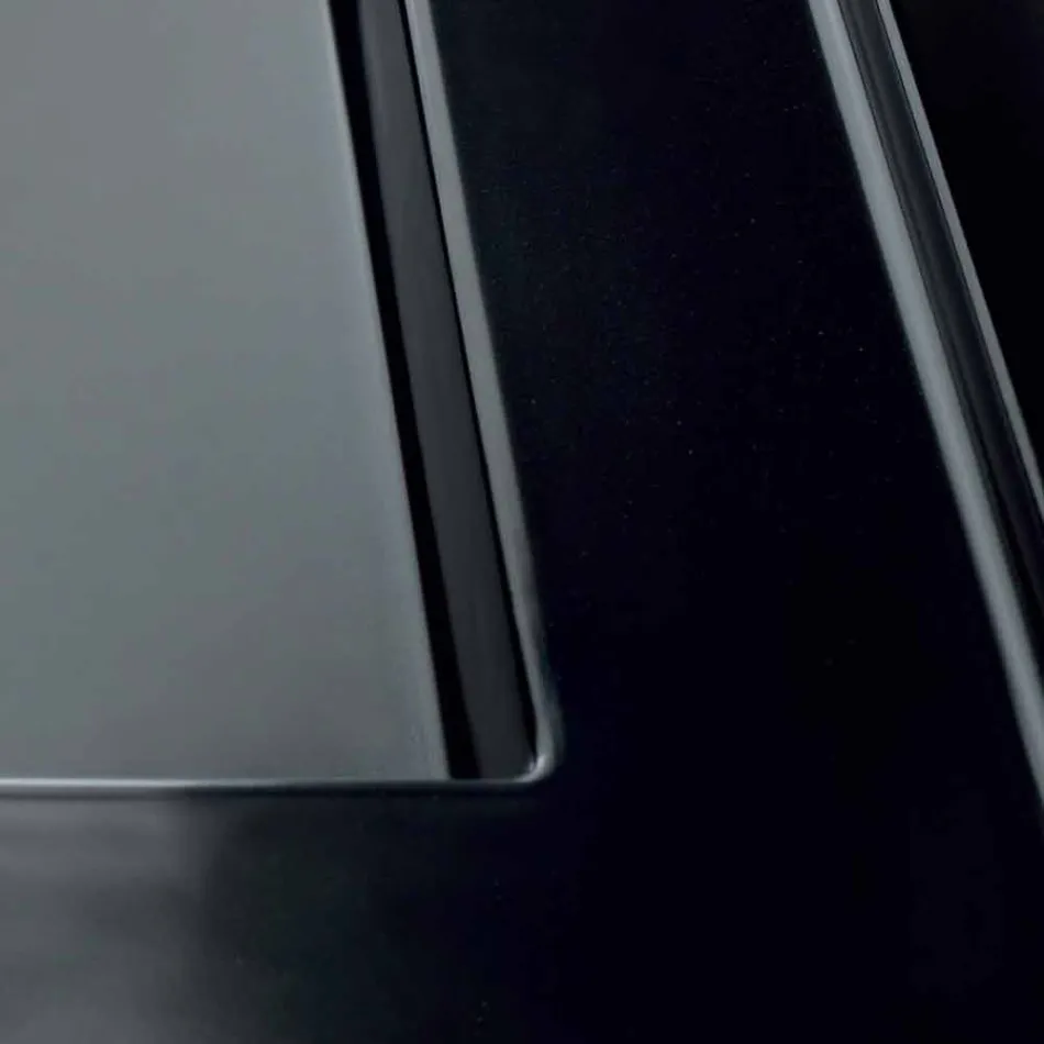 Waschbecken Unterstützung moderner schwarzer Keramik Icon Alice Keramik Viadurini