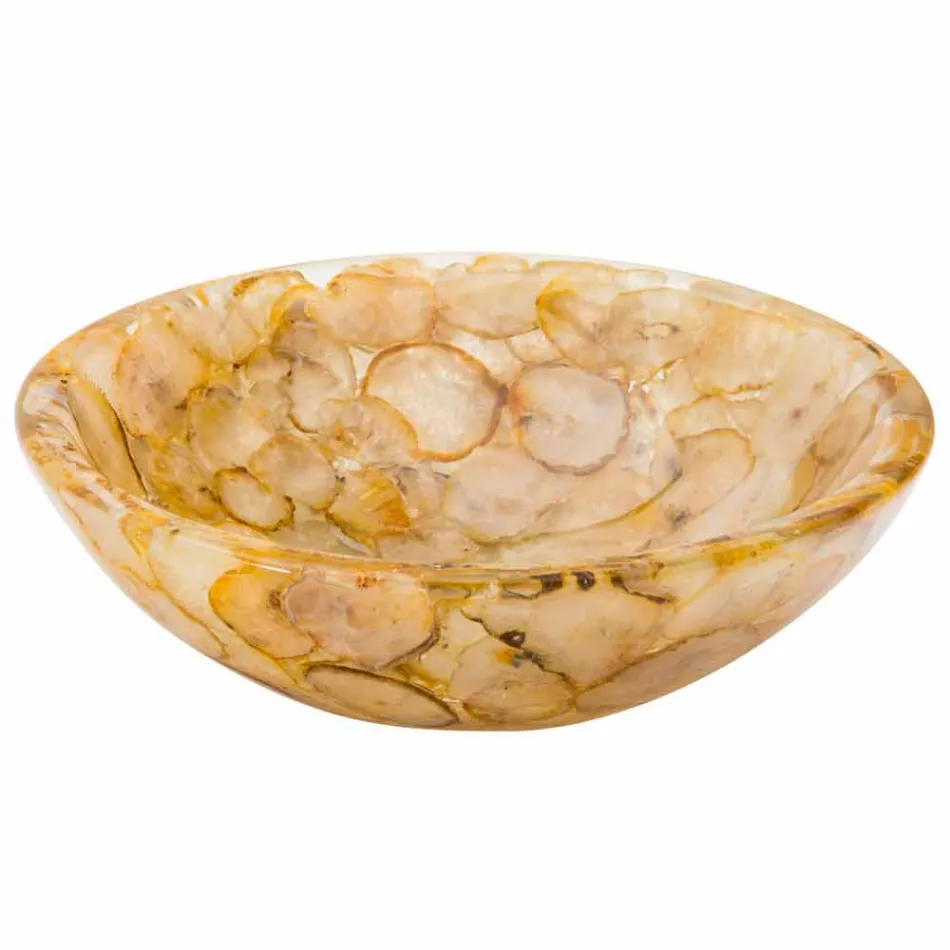 Moderne Arbeitsplatte aus Kunstharz und Petra Achat Stein Viadurini