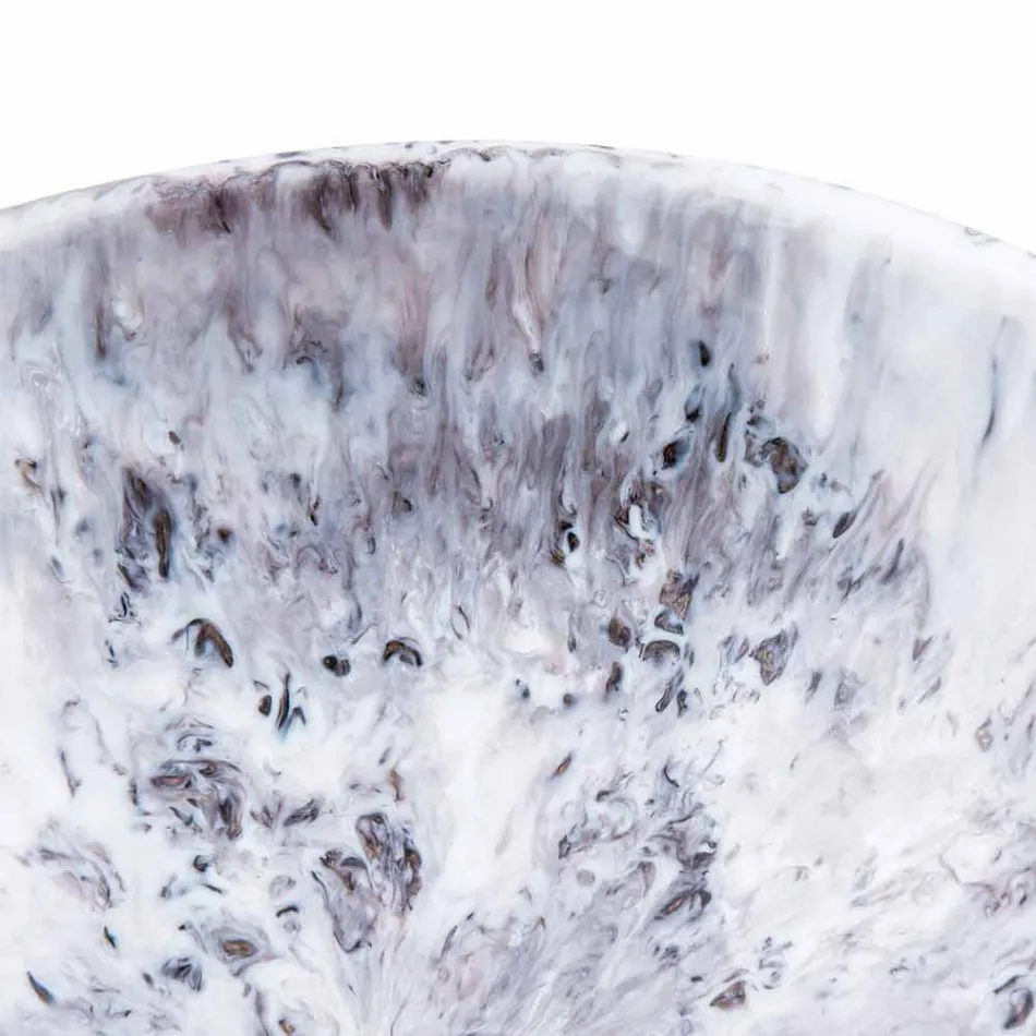 Modernes Aufsatzwaschbecken aus braunem und schwarzem Harz - Dogliola Viadurini