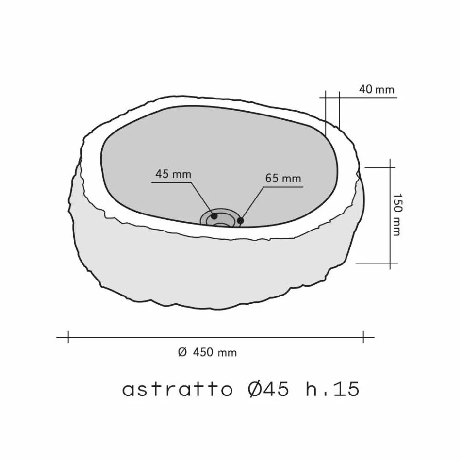 Arbeitsplatte Trägerstück Marble Beige Mumbai Viadurini