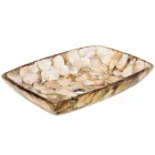 Einteiliges Aufsatzwaschbecken aus Inez Kunstharz, handgefertigt Viadurini