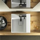 Quadratisches Waschbecken im modernen Design, hergestellt in Italien, Lavis Viadurini