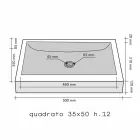 Arbeitsplatte Unterstützung Quadratisch Stein Natur Beige Jakarta Viadurini