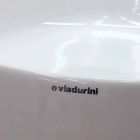 Rechteckige Arbeitsplatte Waschbecken L 80 cm in Keramik Made in Italy - Piacione Viadurini