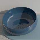 Rundes Aufsatzwaschbecken aus farbiger Keramik, hergestellt in Italien – Schüssel Viadurini