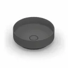 Rundes modernes Aufsatzwaschbecken aus Keramik made in Italy, Yoel Viadurini