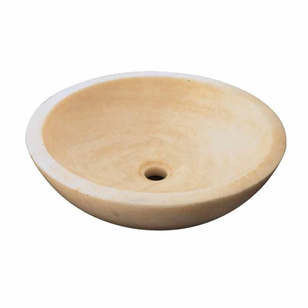 Aufsatzwaschbecken rund aus onyx giava