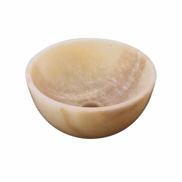 Aufsatzwaschbecken rund aus onyx sula