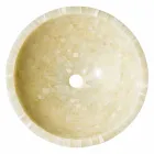 Runde Aufsatzwaschtisch in Kilian Honig Onyx Stein Viadurini