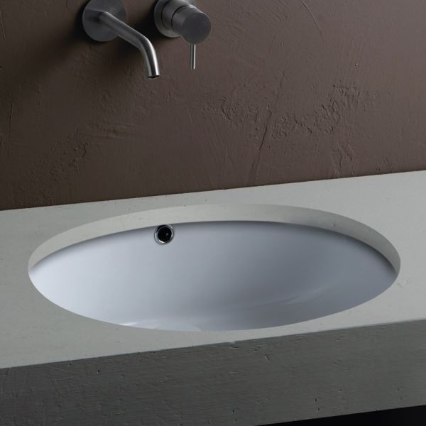 Klassisches design unterbau-keramikspülbecken - papavero