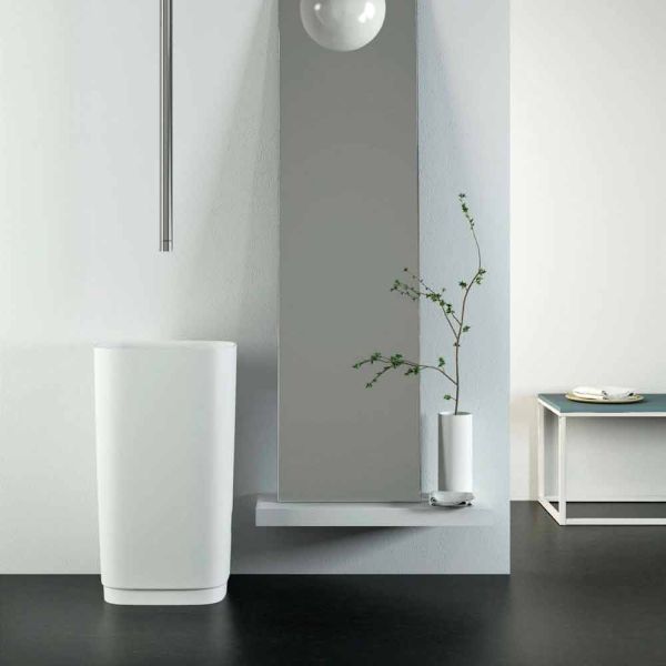 Rundes waschbecken freestanding mit modernem design made in italy, lallio