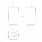 Freistehendes rundes freistehendes Bodenwaschbecken in italienischem Design, Lallio Viadurini