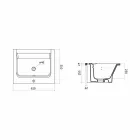 Satri Modern Ceramic Countertop und Einbauwaschbecken Viadurini