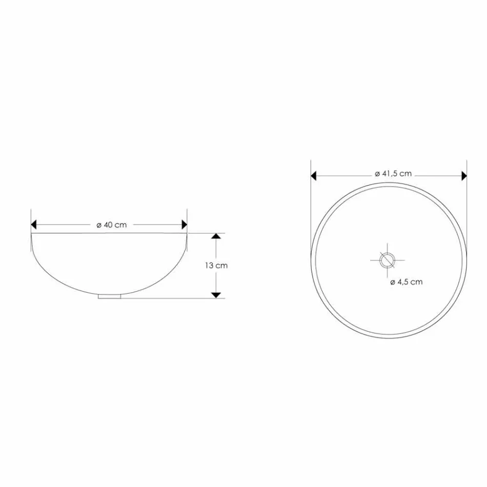 Design Arbeitsplatte Waschbecken aus Harz mit Koralleneinsätzen - Salvatore Viadurini