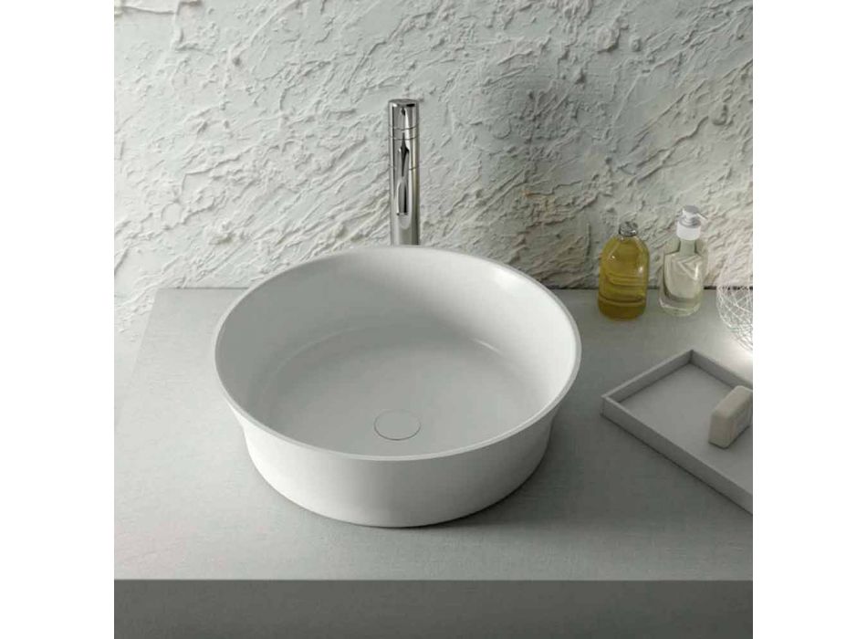 Freistehendes rundes Waschbecken mit Design made in Italy, Desana