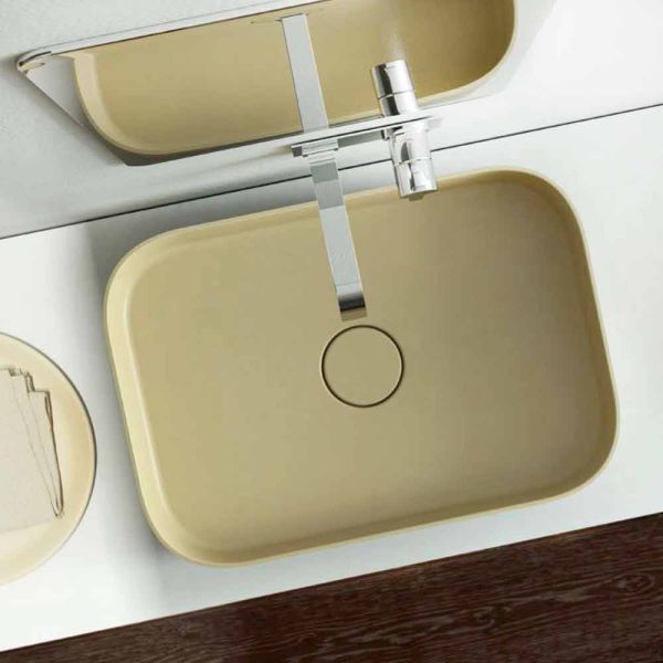Modernes aufsatzwaschbecken farbiggestallbar made in italy, formicola