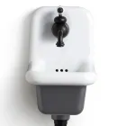 Freistehendes Badezimmerwaschbecken aus weißer und farbiger Keramik 26 cm - Jordan Viadurini