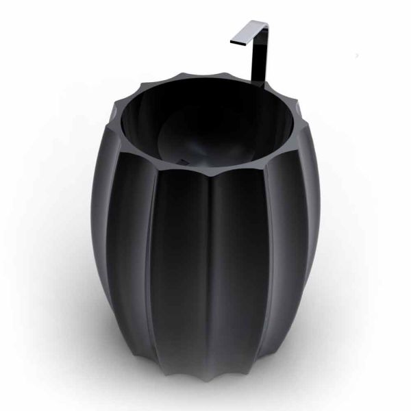 Freestanding waschbecken in modernem design cactus made in italy